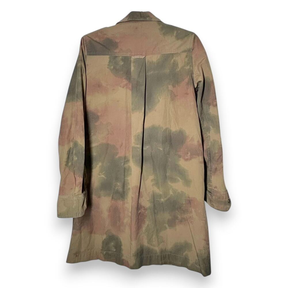 AG Adriano Goldschmied M Justine Dress Mid-Length Camo Military Jacket Duster - Picture 4 of 5